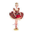 Decoratiune Balerina Tartan, rosu/verde, 46 cm - SIMONA'S CHRISTMAS