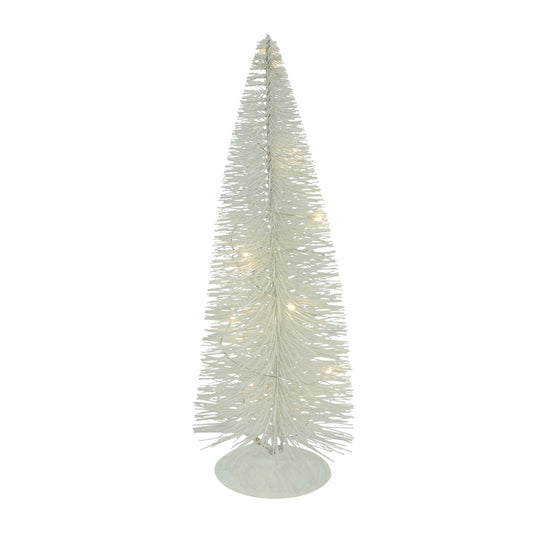 Decoratiune Brad Almos, 10 leduri, alb, 25 cm - SIMONA'S CHRISTMAS