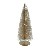 Decoratiune Brad Almos, 10 leduri, auriu, 25 cm, SIMONA'S CHRISTMAS