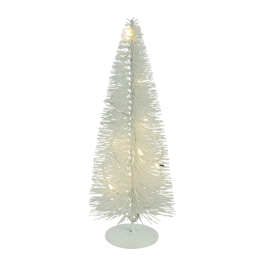 Decoratiune Brad Almos, 8 leduri, alb, 20 cm - SIMONA'S CHRISTMAS
