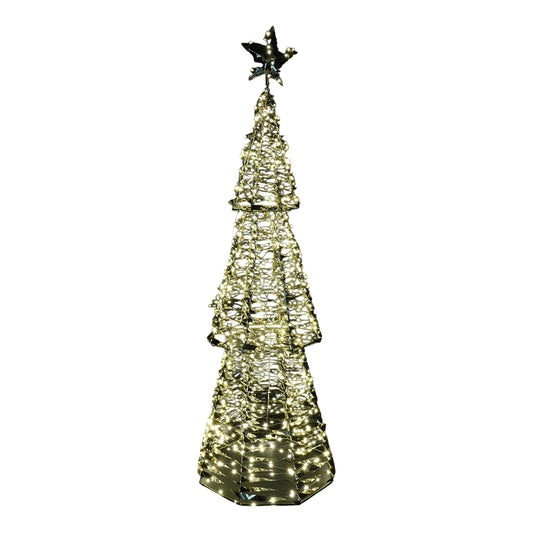 Decoratiune Brad Bling, 1440 leduri, auriu, 173 cm - SIMONA'S CHRISTMAS
