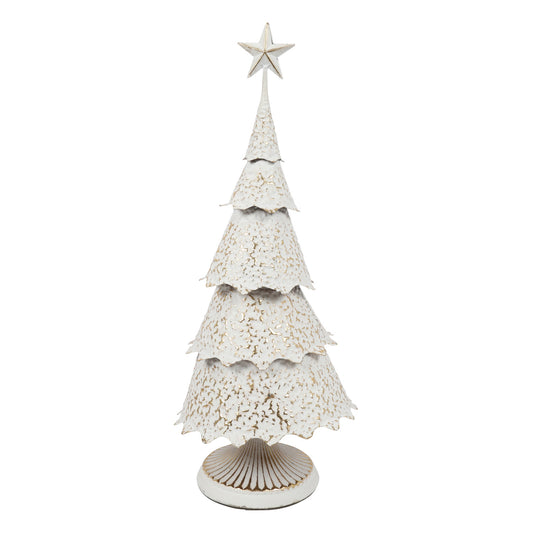 Decoratiune Brad Evie, alb/auriu, 63 cm - SIMONA'S CHRISTMAS