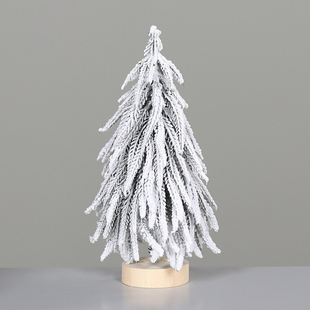 Decoratiune Brad inzapezit, alb, 26 cm - SIMONA'S CHRISTMAS