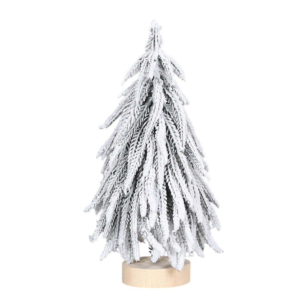 Decoratiune Brad inzapezit, alb, 26 cm - SIMONA'S CHRISTMAS
