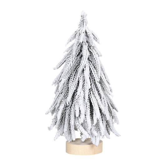 Decoratiune Brad inzapezit, alb, 26 cm - SIMONA'S CHRISTMAS