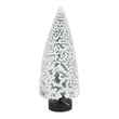 Decoratiune Brad Oscar inzapezit, alb, 25 cm  - SIMONA'S CHRISTMAS