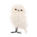 Decoratiune Bufnita Furry Lewie, alb, 21 cm - SIMONA'S CHRISTMAS