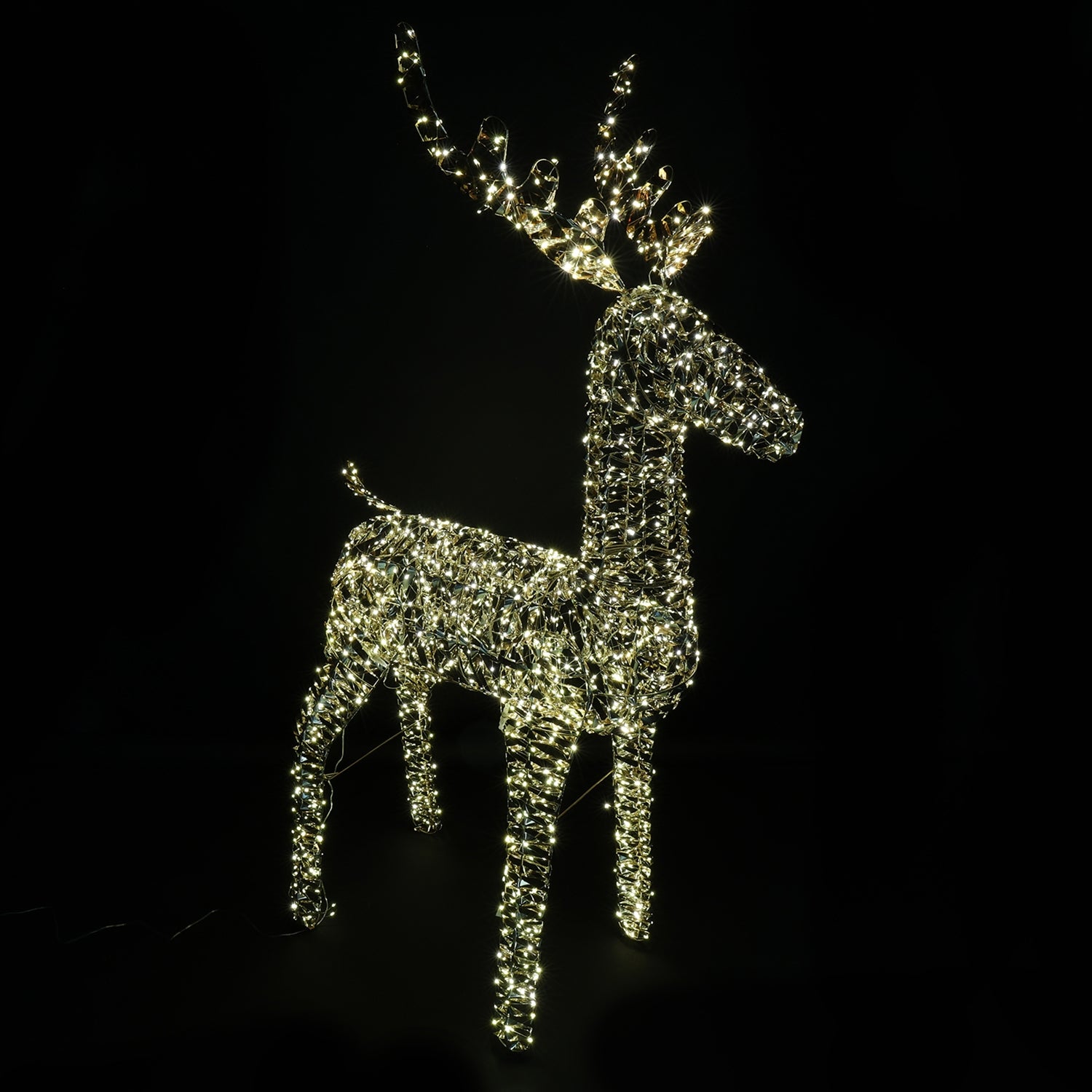 Decoratiune Cerb Bling, 1440 leduri, auriu, 170 cm - SIMONA'S CHRISTMAS