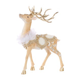 Decoratiune Cerb Regal, crem/auriu, 47 cm - SIMONA'S CHRISTMAS