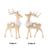 Decoratiune Cerb Regal, crem/auriu, 47 cm - SIMONA'S CHRISTMAS