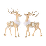 Decoratiune Cerb Regal, crem/auriu, 47 cm - SIMONA'S CHRISTMAS