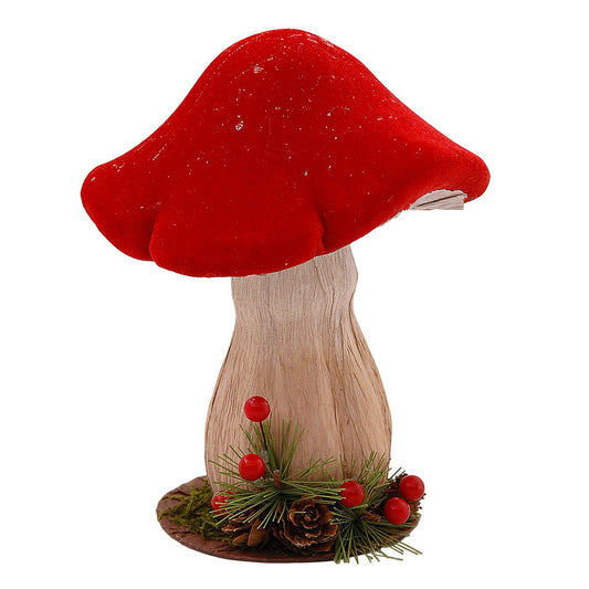 Decoratiune Ciuperca Bonnet, rosu, 20 cm, SIMONA'S CHRISTMAS