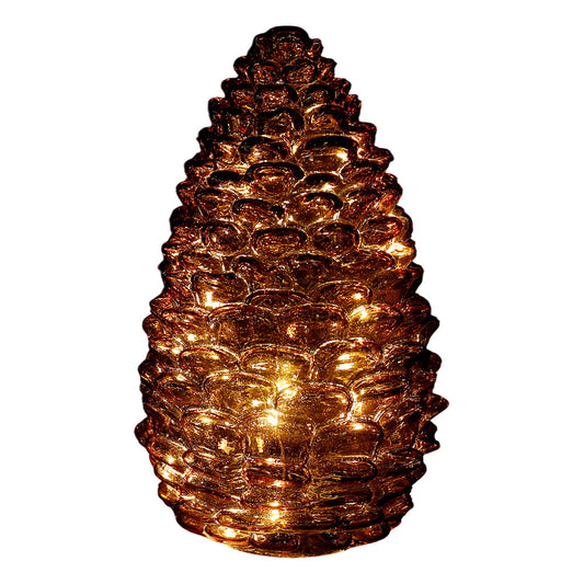 Decoratiune Con, 20 leduri, maro, 25 cm - SIMONA'S CHRISTMAS