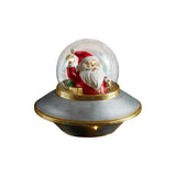 Decoratiune cu led, Mos Craciun in UFO, 15 cm - SIMONA'S Christmas
