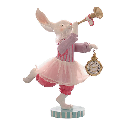 Decoratiune iepure cu trompeta, 30 cm - SIMONA'S COLLECTION