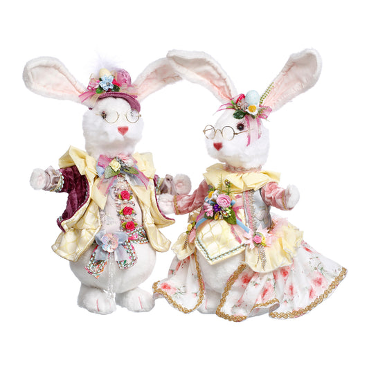 Decoratiune iepure Fluffy Chubby, 38 cm, Editie Limitata - SIMONA'S COLLECTION