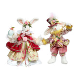 Decoratiune iepure Mr/Mrs Cottontail, 34 cm, Editie Limitata - SIMONA'S COLLECTION