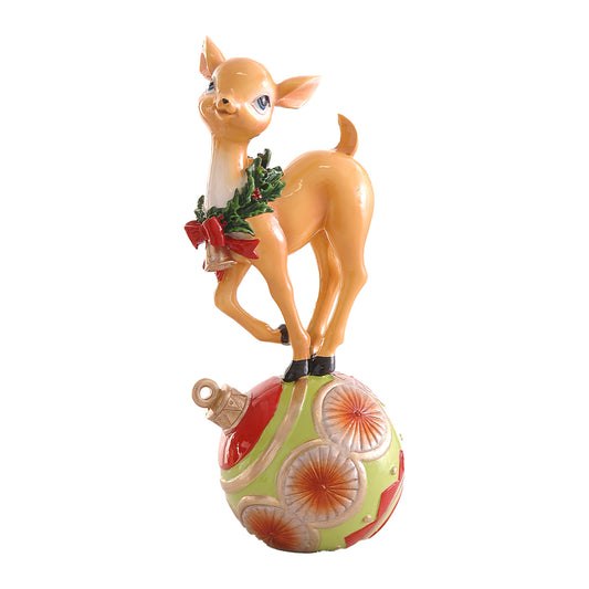 Decoratiune Ren Blitzer pe glob, 26 cm - SIMONA'S CHRISTMAS
