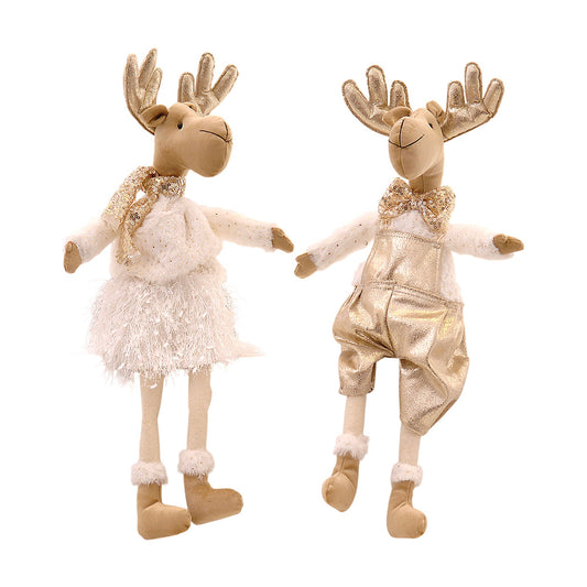 Decoratiune Ren Celeste, auriu/ivoar, 55 cm - SIMONA'S CHRISTMAS