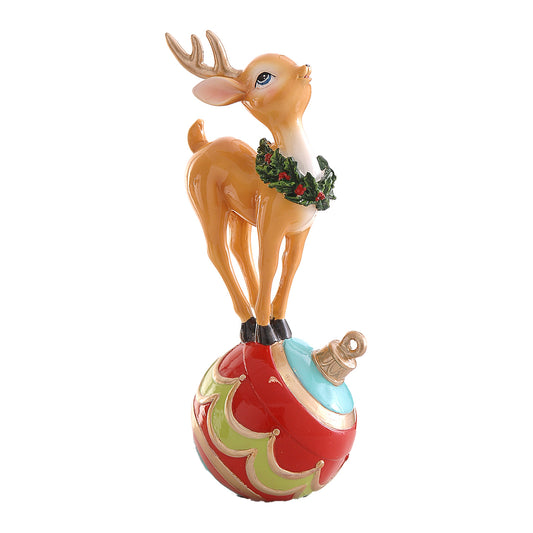 Decoratiune Ren Dancer pe glob, 26 cm - SIMONA'S CHRISTMAS