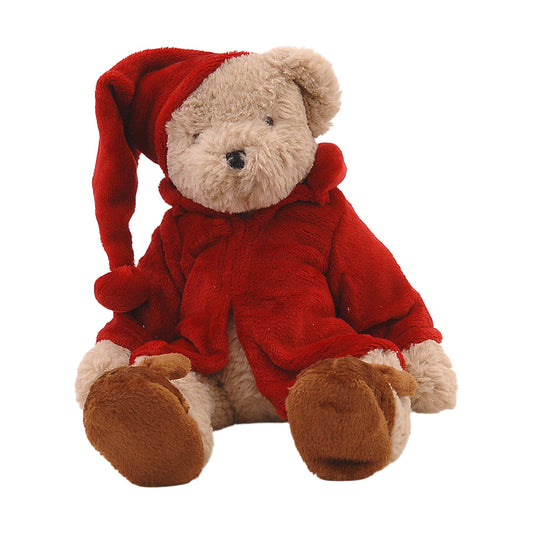 Decoratiune Urs in halat, rosu, 43 cm - SIMONA'S CHRISTMAS