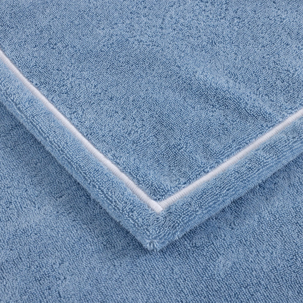 Prosop de baie XL, 100x160 cm, bumbac, Duetto Pastel/Blanc - YVES DELORME