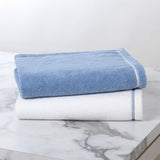 Prosop de baie XL, 100x160 cm, bumbac, Duetto Pastel/Blanc - YVES DELORME