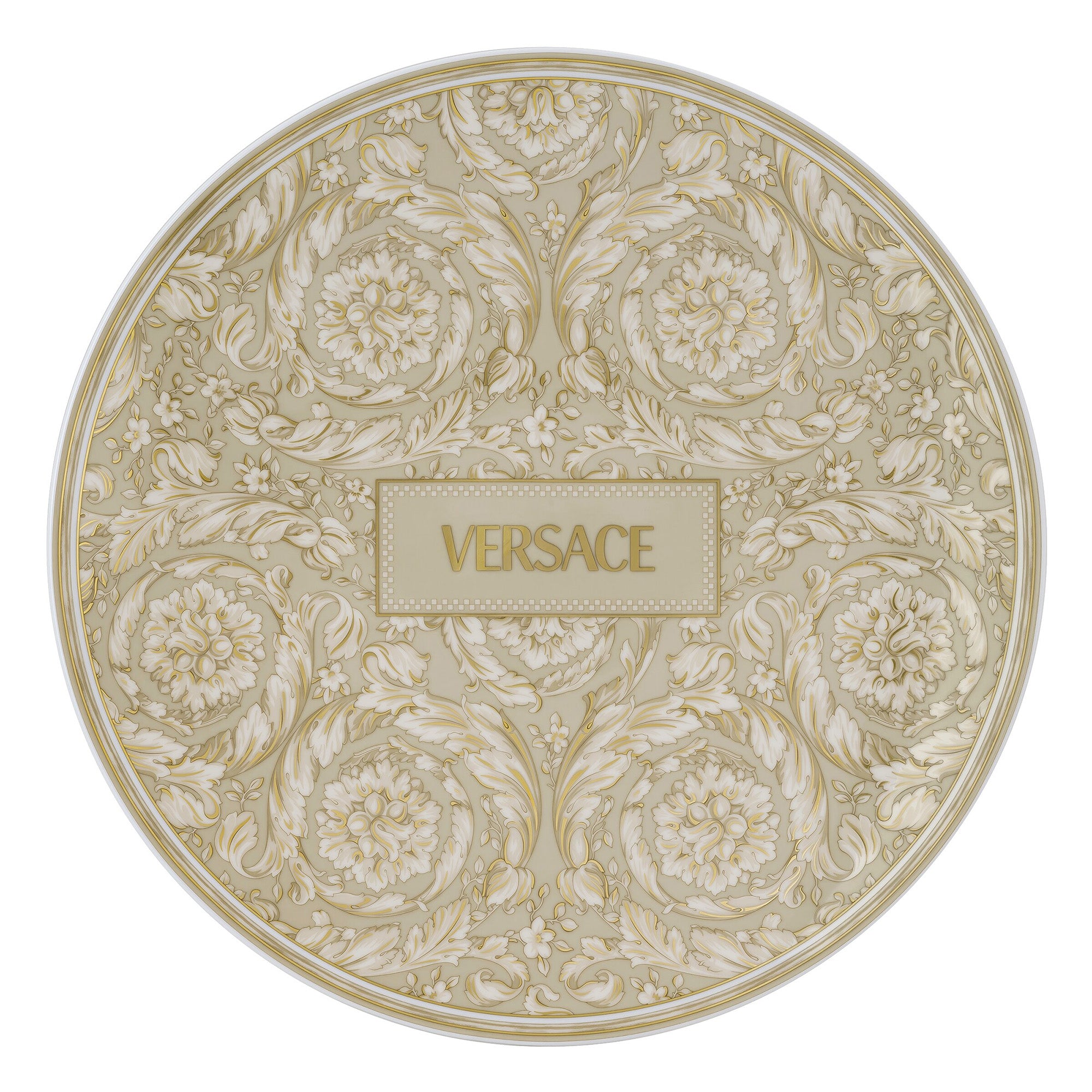 Farfurie de prezentare, 33 cm, Barocco Beige - VERSACE
