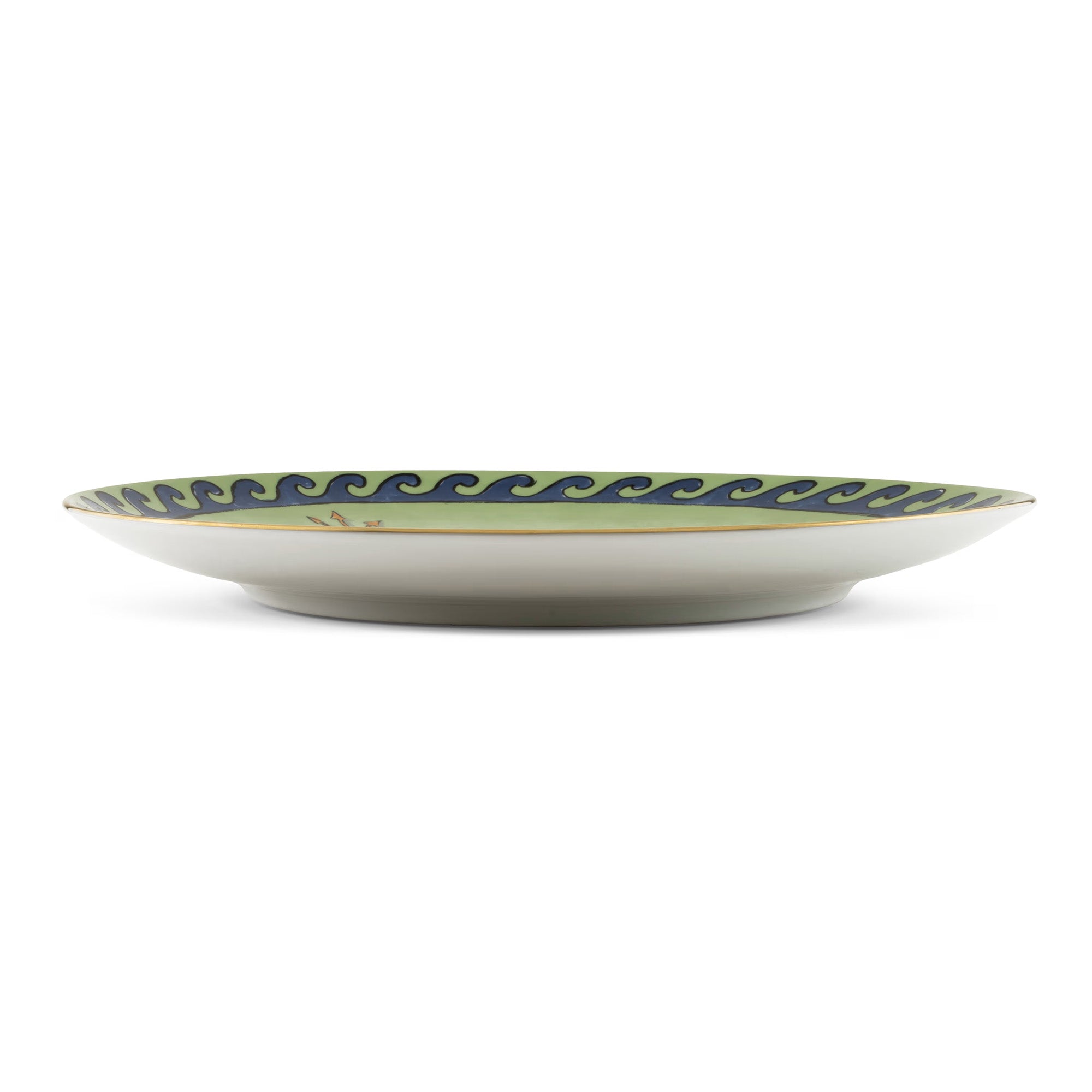 Farfurie de prezentare, 33 cm, Il Viaggio di Nettuno Moss Green - GINORI 1735