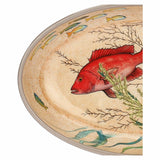 Set 2 farfurii ovale, melamina, 24x15 cm, Sea Life - SIMONA'S COLLECTION