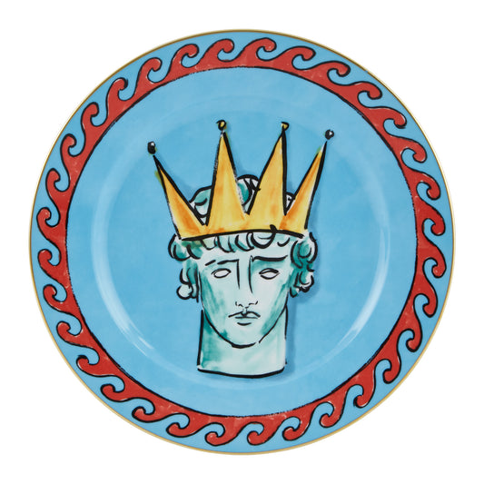 Farfurie pentru cina, 28 cm, Il Viaggio di Nettuno Sea Blue - GINORI 1735