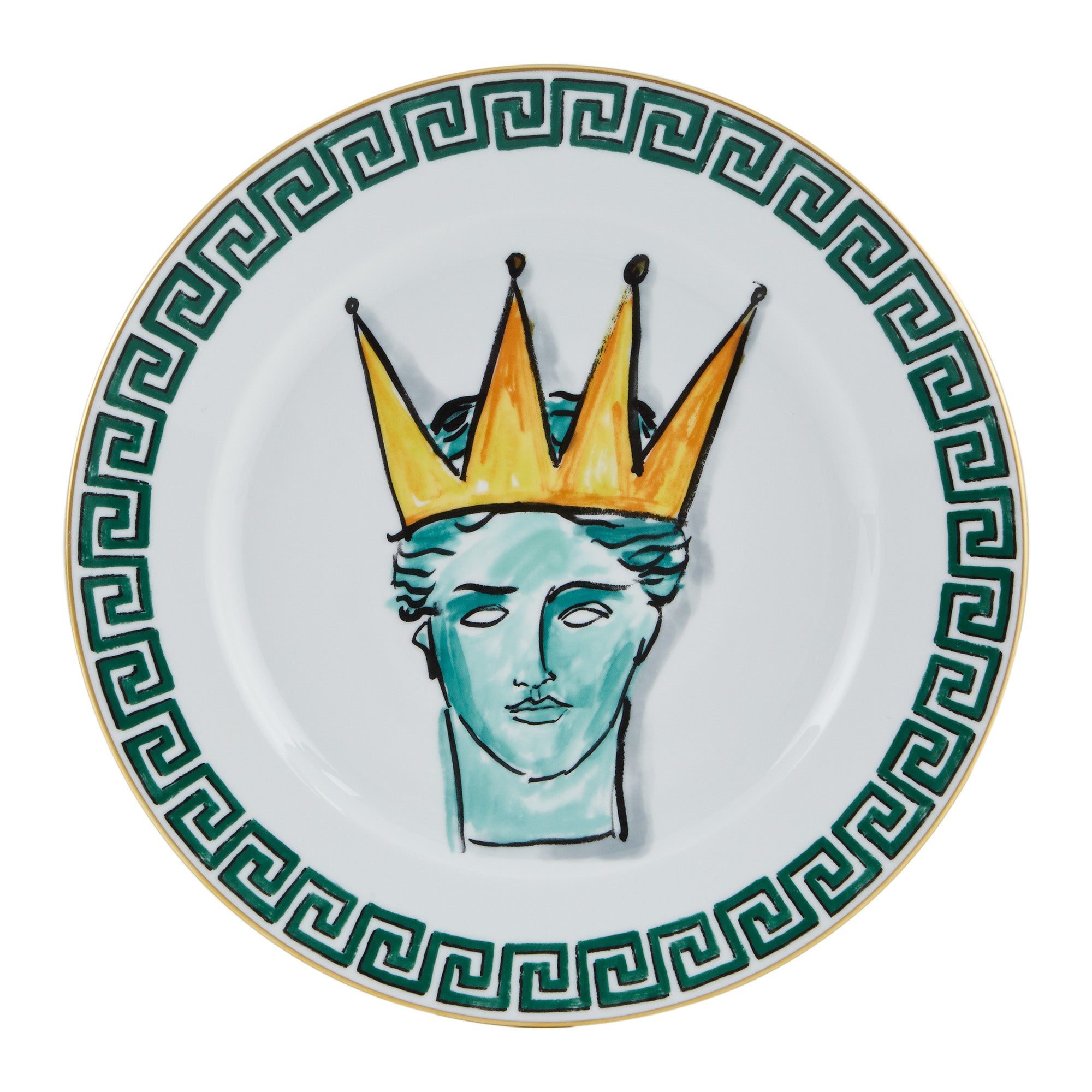 Farfurie pentru cina, 28 cm, Il Viaggio di Nettuno White - GINORI 1735