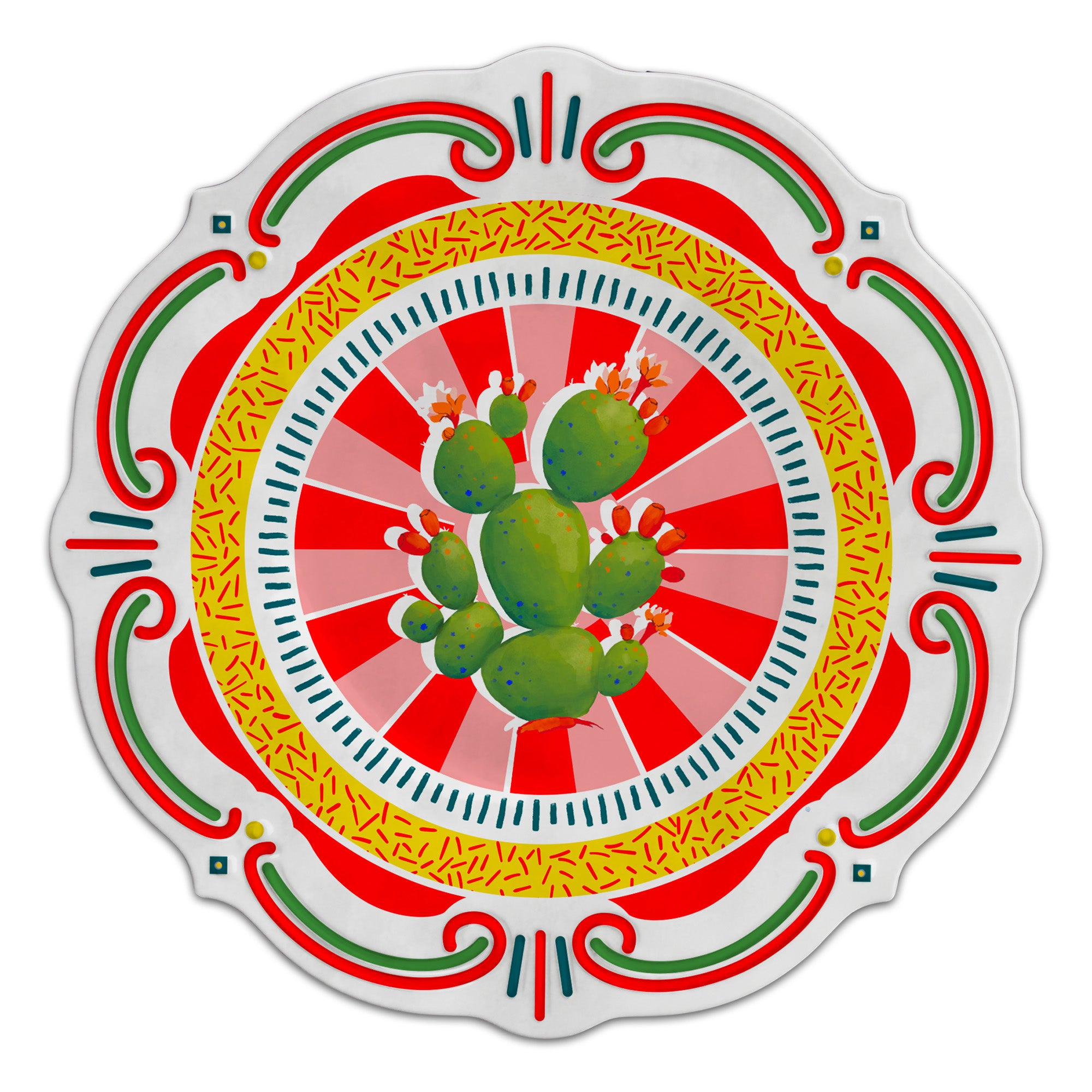 Farfurie pentru cina Cactus, melamina, 28 cm, Dolce Vita - BACI MILANO
