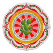 Farfurie pentru cina Cactus, melamina, 28 cm, Dolce Vita - BACI MILANO