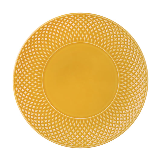 Farfurie pentru cina, galben, 28 cm, Bicos - BORDALLO PINHEIRO