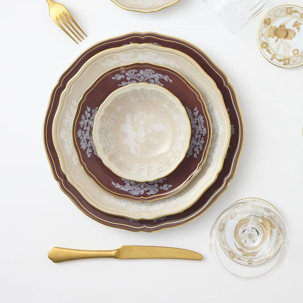 Farfurie pentru desert, 21 cm, Oriente Italiano Castagna - GINORI 1735