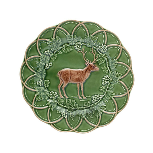 Farfurie pentru desert, 24.5 cm, Deer Bosque - BORDALLO PINHEIRO