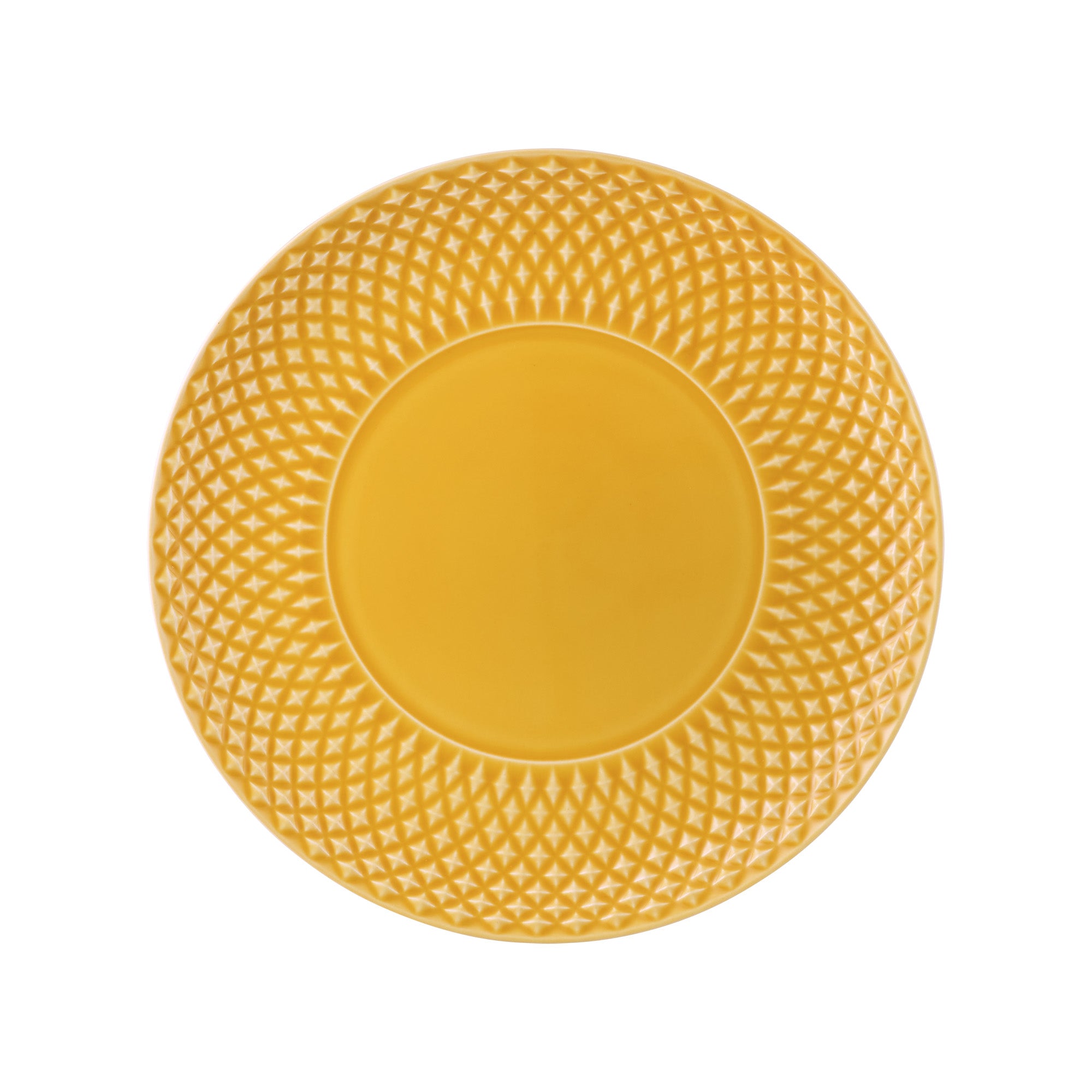 Farfurie pentru desert, galben, 23 cm, Bicos - BORDALLO PINHEIRO