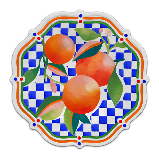 Farfurie pentru desert Oranges, melamina, 22 cm, Dolce Vita - BACI MILANO