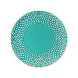 Farfurie pentru desert, turcoaz, 23 cm, Bicos - BORDALLO PINHEIRO