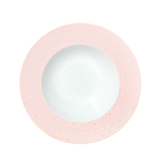 Farfurie pentru supa, 23 cm, Ecume Pink - BERNARDAUD