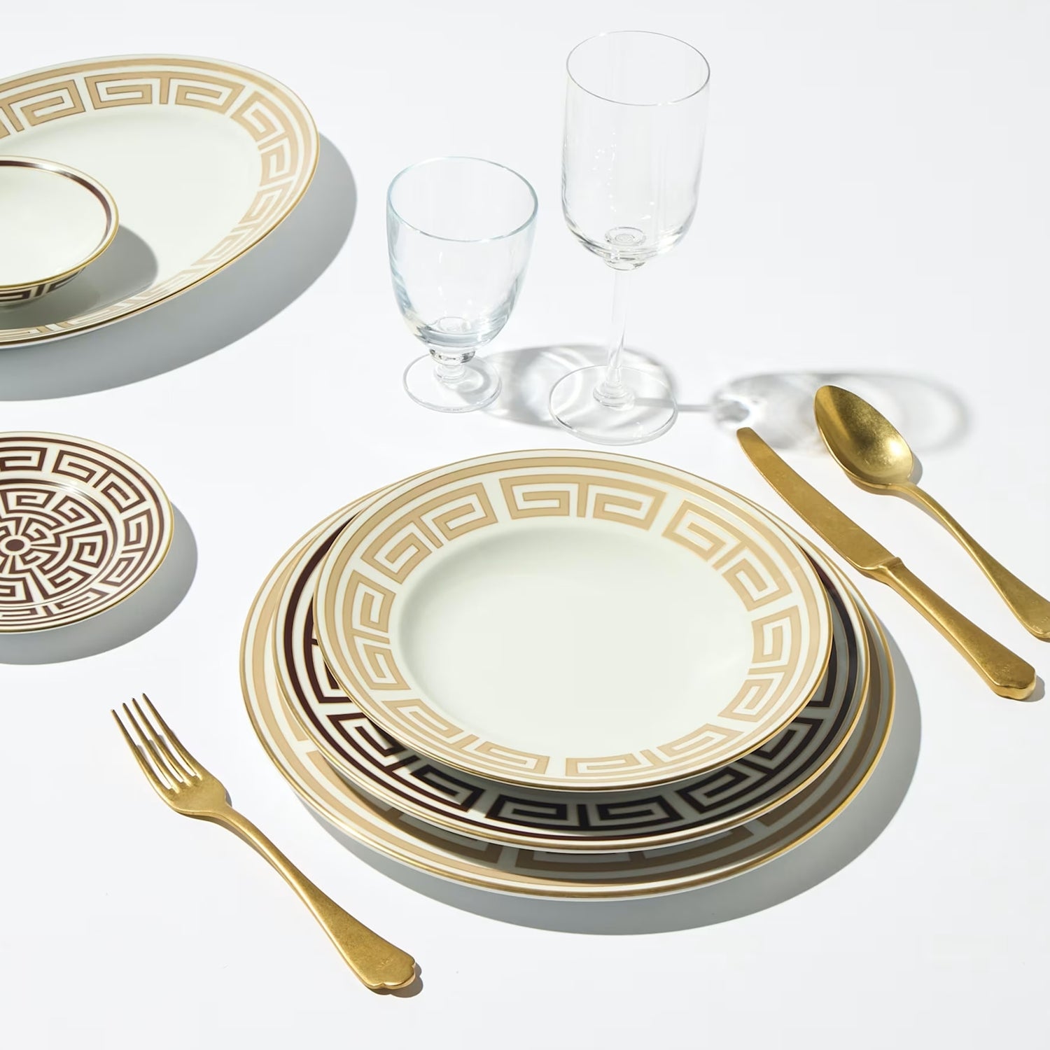 Farfurie pentru supa, 24.5 cm, Labirinto Cachemire - GINORI 1735