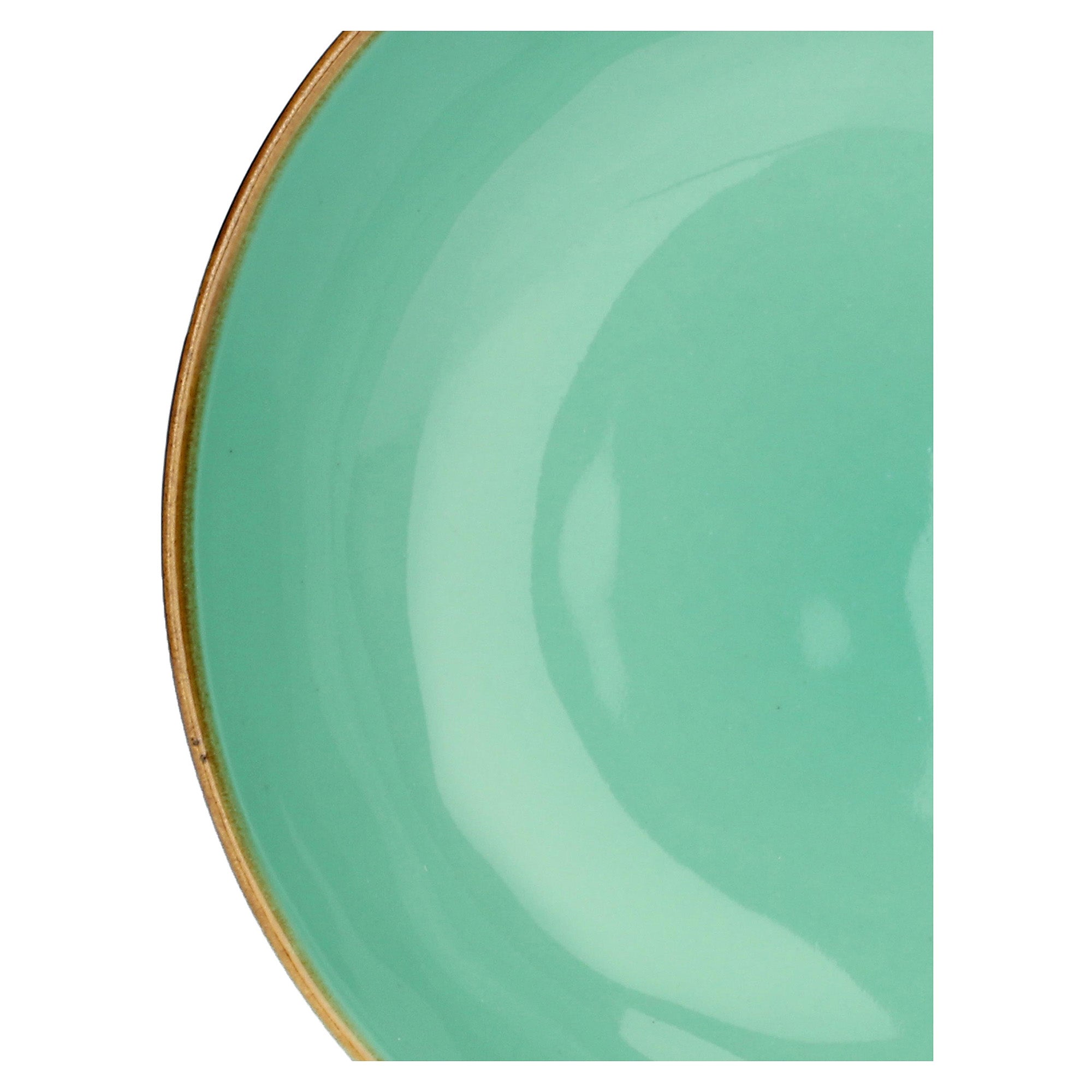 Farfurie pentru supa, verde aqua, 21 cm, Concerto - SIMONA'S COLLECTION