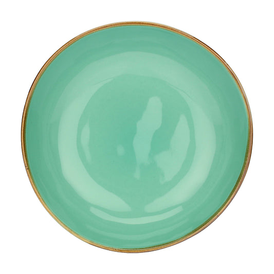 Farfurie pentru supa, verde aqua, 21 cm, Concerto - SIMONA'S COLLECTION