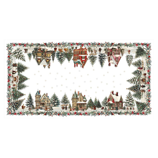 Fata de masa 180x360 cm, Xmas Village - NAPKING