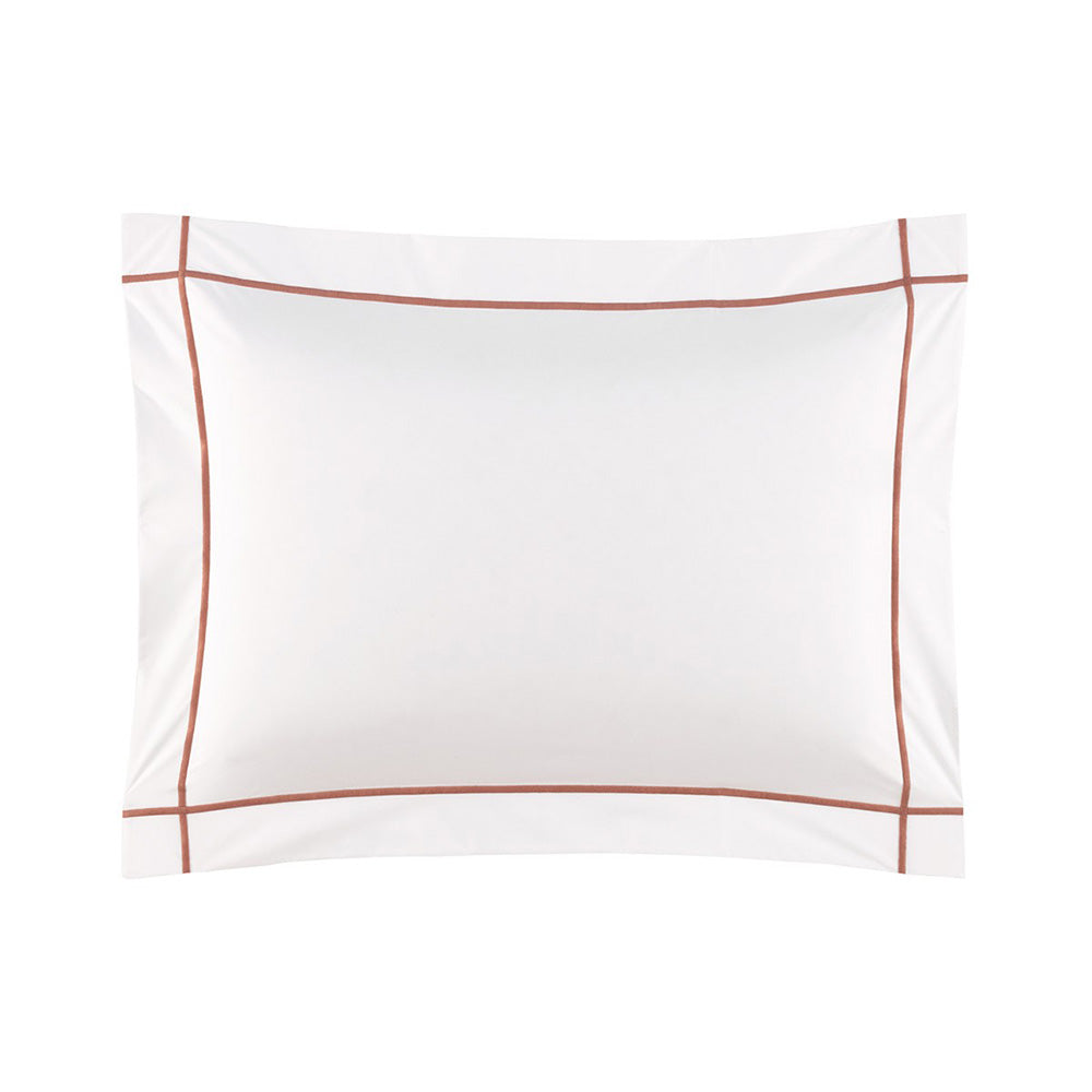 Lenjerie de pat 180x200, percal, 5 piese, Athena Santal - YVES DELORME