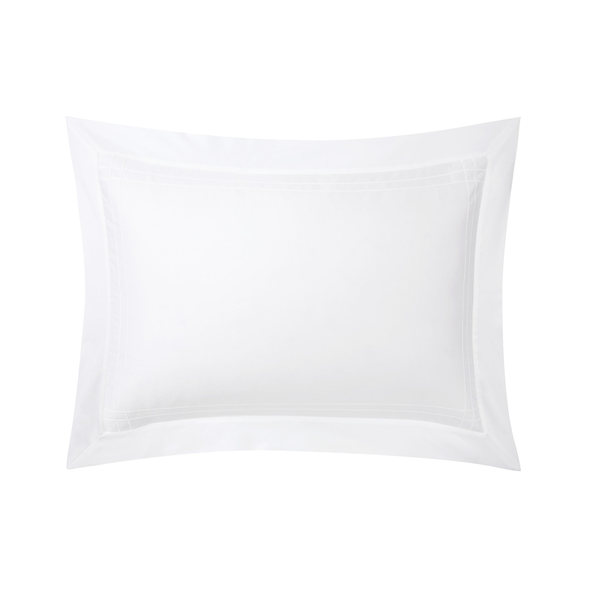 Lenjerie de pat 200x200, satin, 4 piese, Adagio Blanc - YVES DELORME