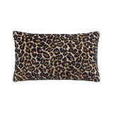 Fata de perna decorativa 33x57 cm, catifea, Leopard Nuit - YVES DELORME