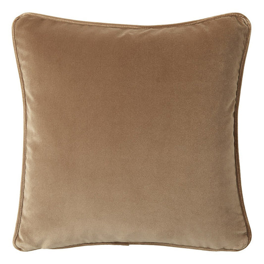 Fata de perna decorativa 65x65 cm, catifea, Divan Noisette - YVES DELORME