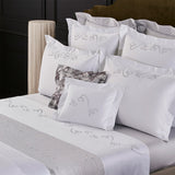 Cearceaf pentru pilota 260x240, satin, Ballet Blanc - YVES DELORME